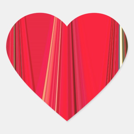 Sticker Cœur Belle texture rouge Couleur Art Abstrait (Devant)