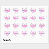Sticker Cœur Belles papillons (Feuille)