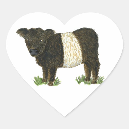 Sticker Cœur 'Beltie' (Devant)