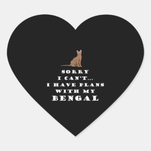 Sticker Cœur Bengale Chats Chat Cute Funny