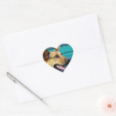 Sticker Cœur berger allemand (Enveloppe)