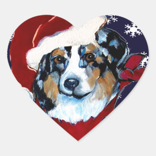 STICKER CŒUR BERGER AUSTRALIEN