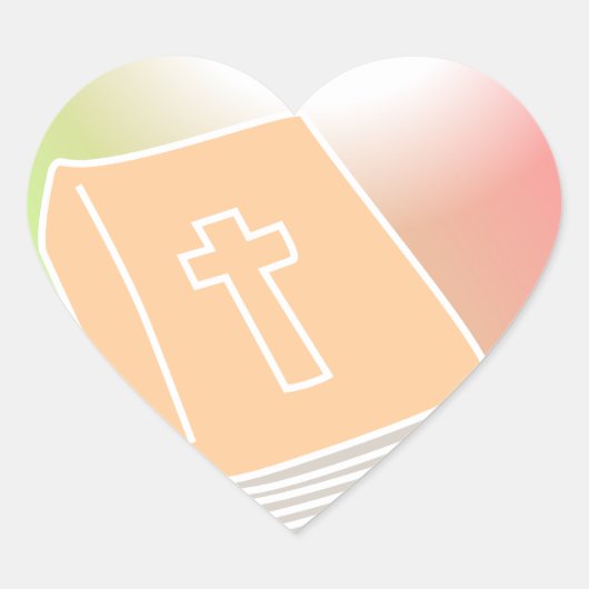 Sticker Cœur Bible (Devant)