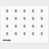 Sticker Cœur Bichon frisé (Feuille)