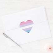 Sticker Cœur Bigender Pride (Enveloppe)