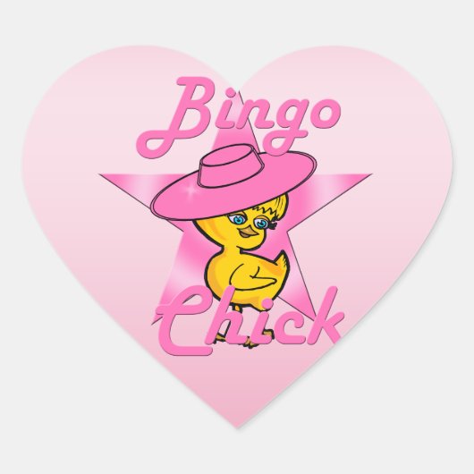 Sticker Cœur Bingo Chick #8 (Devant)