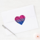 Sticker Cœur BISEXUAL FIDE FLAG WAVY DESIGN - PRIDE.png 2014 (Enveloppe)
