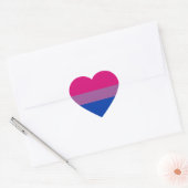 Sticker Cœur Bisexual pride (Enveloppe)