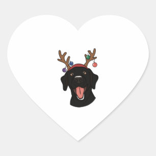 Sticker Cœur Black Lab de Christmas