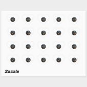 Sticker Cœur Black Rottweiler (Feuille)