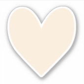 Sticker Coeur blanc antique (Devant)