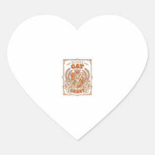 Sticker Cœur Blason de chat royal Chat Héraldique Armoiries Vin