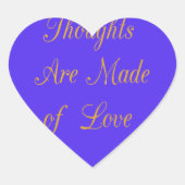 Sticker Cœur Blessful Reflections : Good Thghts of Love (Devant)