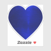 Sticker Coeur Bleu (Feuille)