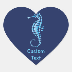 Sticker Cœur Bleu marin