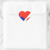Sticker Cœur Bleu rouge blanc (Sac)