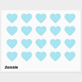 Sticker Cœur Blizzard bleu couleur solide (Feuille)