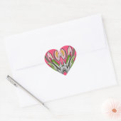 Sticker Cœur Blooms (Enveloppe)