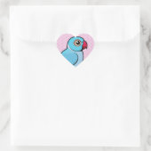 Sticker Cœur Blue Indian Ringneck (Sac)