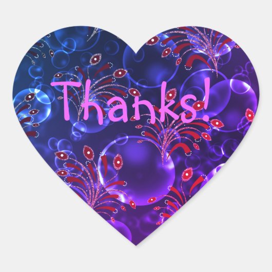 Sticker Cœur Blue lenses (Devant)