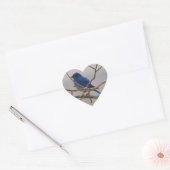 Sticker Cœur Bluebird de montagne (Enveloppe)