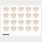 Sticker Cœur Blush Gold Inspiration Mots (Feuille)