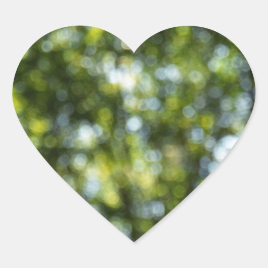 Sticker Cœur Bokeh au printemps (Devant)