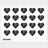 Sticker Cœur Bonjour 2021 Adieu 2020 - C’est enfin terminé (Feuille)