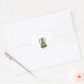 Sticker Cœur Bonjour Halloween (Enveloppe)