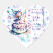 Sticker Cœur Bonne fête d'anniversaire 01 (Devant)