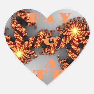 Sticker Cœur Bonne journée et meilleure nuit