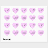 STICKER CŒUR BONNE MATINÉE BEAUX COMPLIMENTS EXPRESSIONS DIT (Feuille)