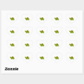 Sticker Cœur Bonne tortue (Feuille)