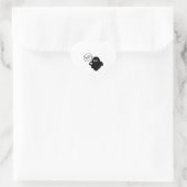 Sticker Cœur Boo Halloween (Sac)