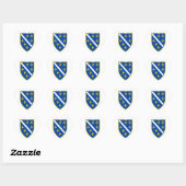 Sticker Cœur Bosnie (Feuille)