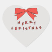 Sticker Cœur Boue rouge Joy Enveloppe de Noël (Devant)