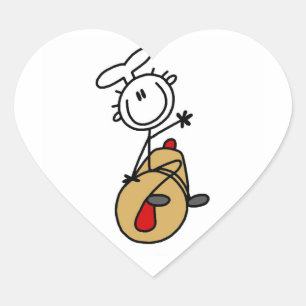 Sticker Cœur Boulanger avec rouleau à pâtisserie