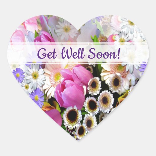 Sticker Cœur Bouquet Spring (Devant)