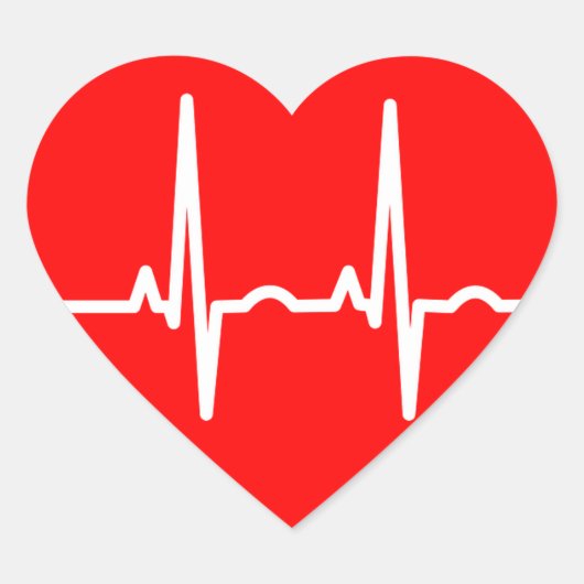 Sticker Cœur Bouton (Devant)