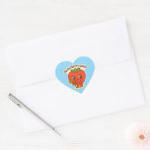Sticker Cœur Bouton mignon Berry (Enveloppe)