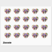 Sticker Cœur Boxer Pirate (Feuille)