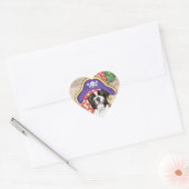 Sticker Cœur Boxer Pirate (Enveloppe)