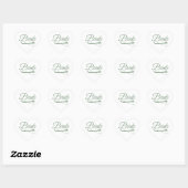 Sticker Cœur Bride Flourish Green (Feuille)