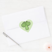 Sticker Cœur Brocoli Kawaii (Enveloppe)