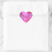 Sticker Cœur Broderie rose (Sac)