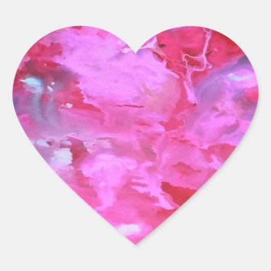 Sticker Cœur Broderie rose (Devant)