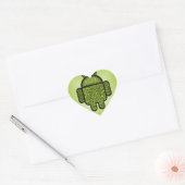 Sticker Cœur Bubbles Doodle Character pour le robot Android™ (Enveloppe)