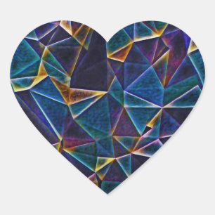 Sticker Cœur Bulles cassées