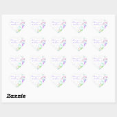 Sticker Cœur Bulles de savon (Feuille)