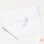 Sticker Cœur Bulles de savon (Enveloppe)